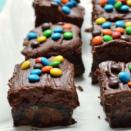 Triple Chocolate M&M Brownies