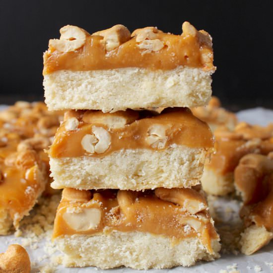 Caramel Cashew Bars