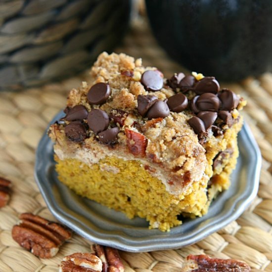 Chocolate Chip Pumpkin Coffee Cake