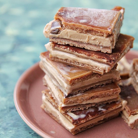 Ice Cream and Cookie Dough Slices