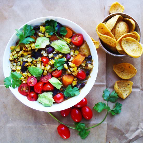 Hidden Rainbow Vegan Chili