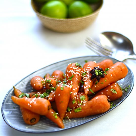 Sweet and Sour Glazed Carrots