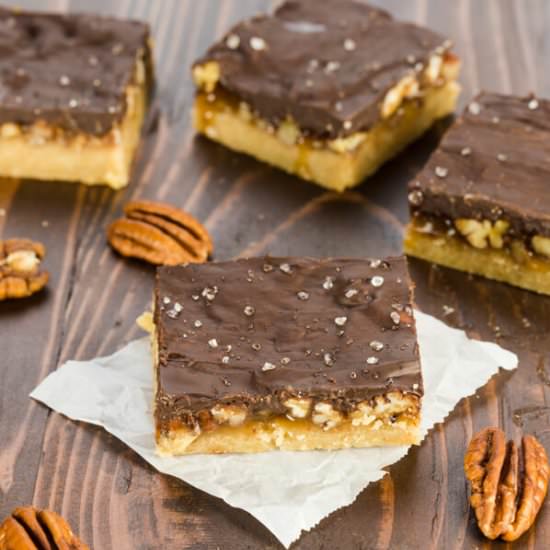 Butter Pecan Turtle Bars