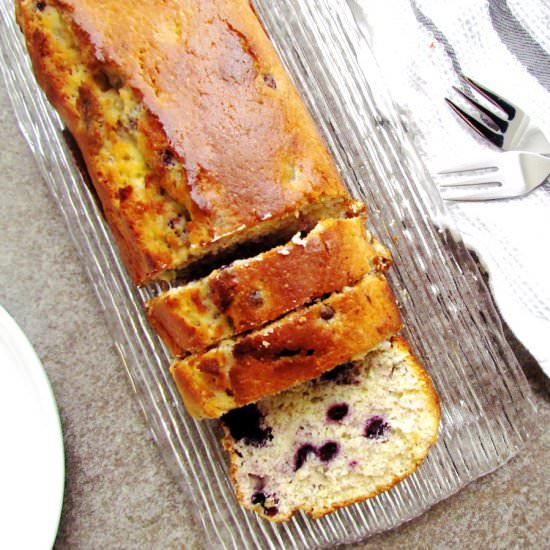 Blueberry Lemon Loaf Cake