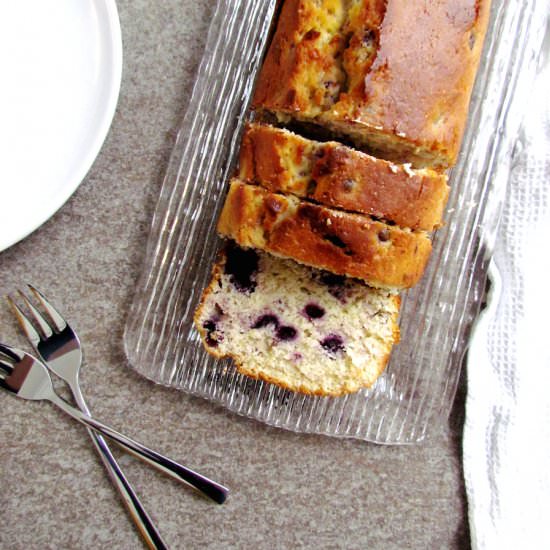 Blueberry Lemon Loaf Cake