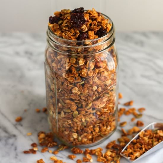 Peanut Butter Harvest Granola