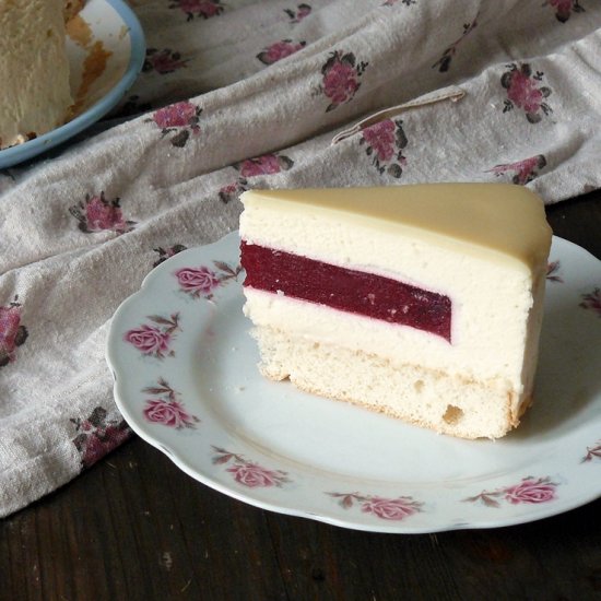 White Chocolate Mousse Cake