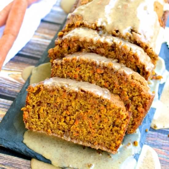 Glazed Carrot-Pumpkin Bread