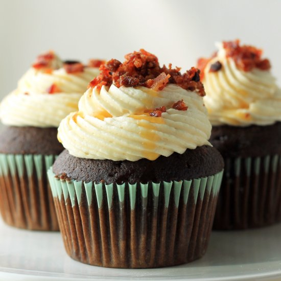 Chocolate Bacon Cupcakes