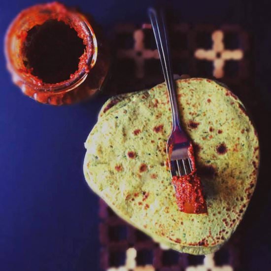 Kale and Oats Indian Flatbread