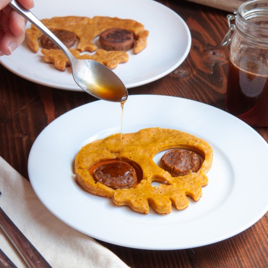 Skull Pumpkin Snickerdoodle Pancake