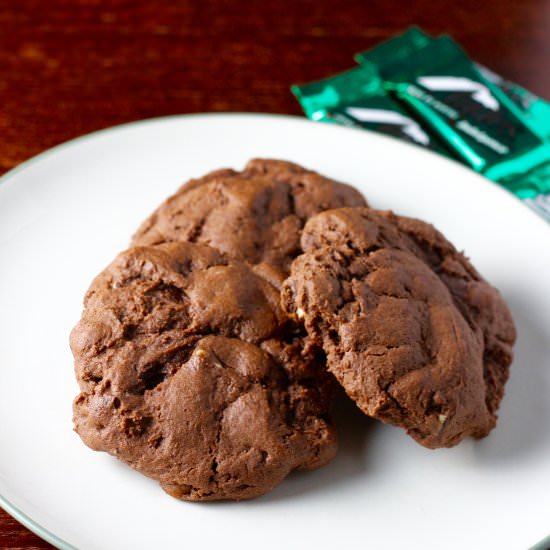 Chewy Andes Mint Chocolate Cookies