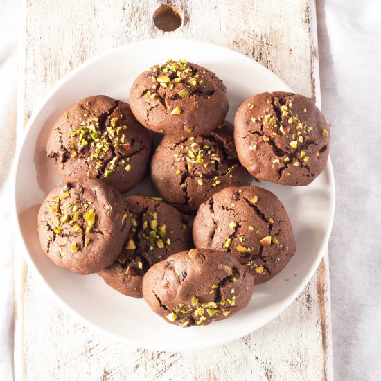 Chocolate Chunk Pistachio Cookies