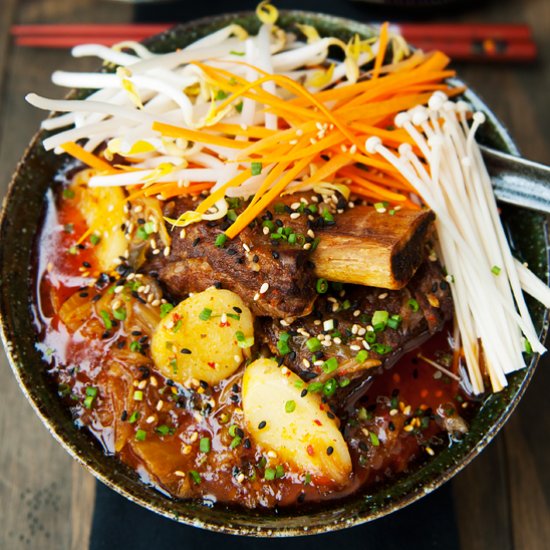 Korean Beef Short Rib Kimchi stew