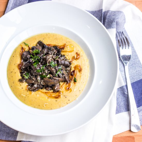 Truffle Polenta with Wild Mushrooms