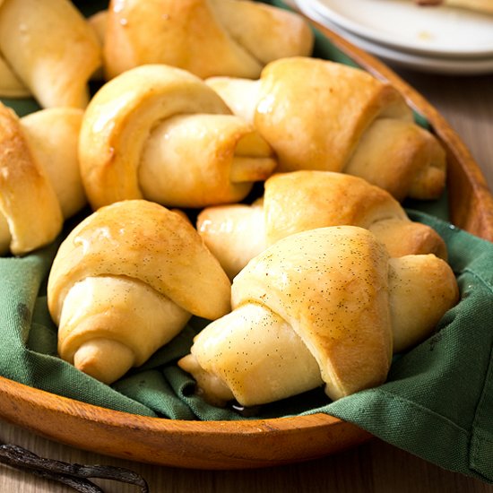 Vanilla Honey Butter Crescent Rolls