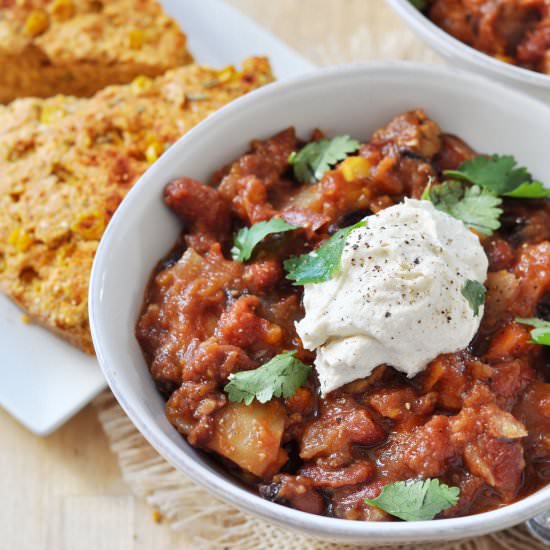 Vegan Crockpot Chili