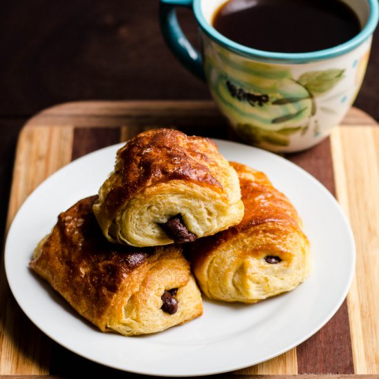 Whole Wheat Chocolate Croissants