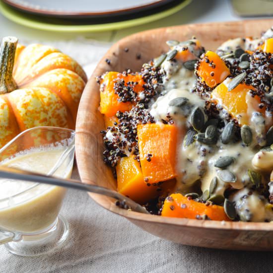 Black Quinoa and Pumpkin Salad