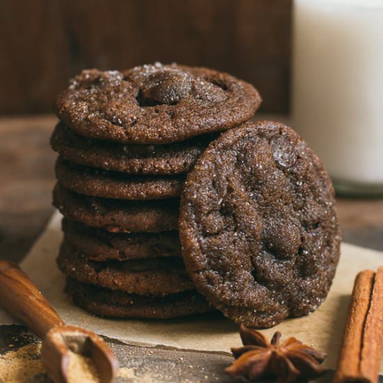 Chocolate Gingerbread Cookies