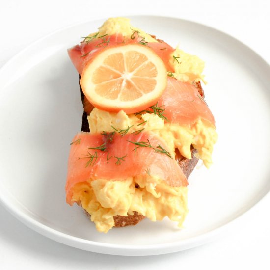 Smoked Salmon Scramble