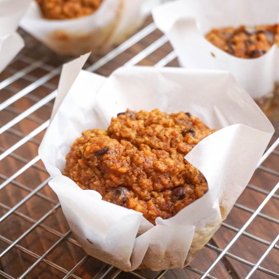 Healthy Flourless Pumpkin Muffins