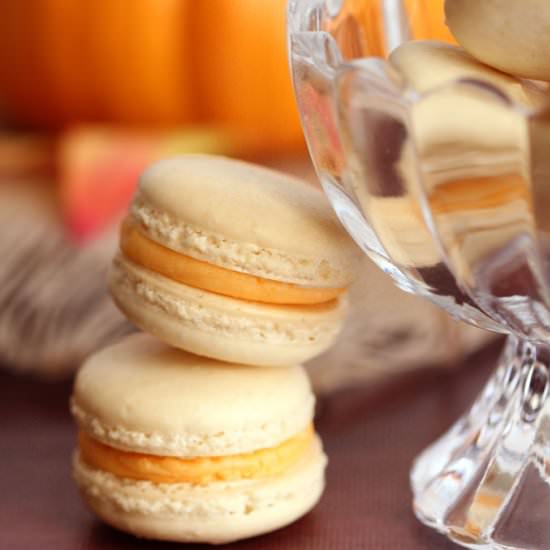 Pumpkin Buttercream Macarons