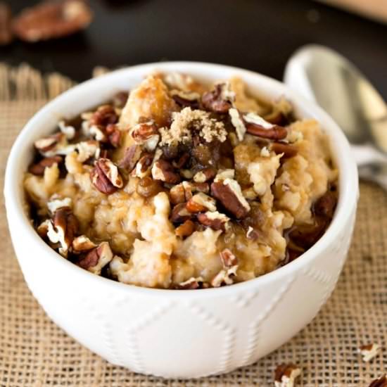 Crockpot Overnight Pecan Pie Oats