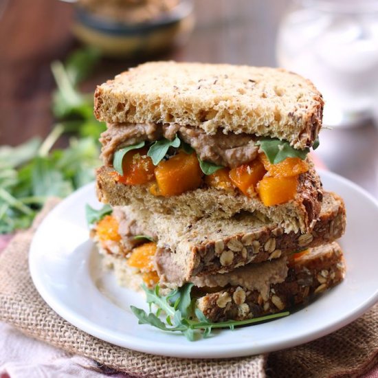 Roasted Butternut Squash Sandwiches