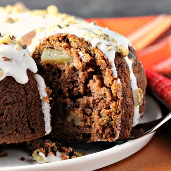 Apple Rum Raisin Cake