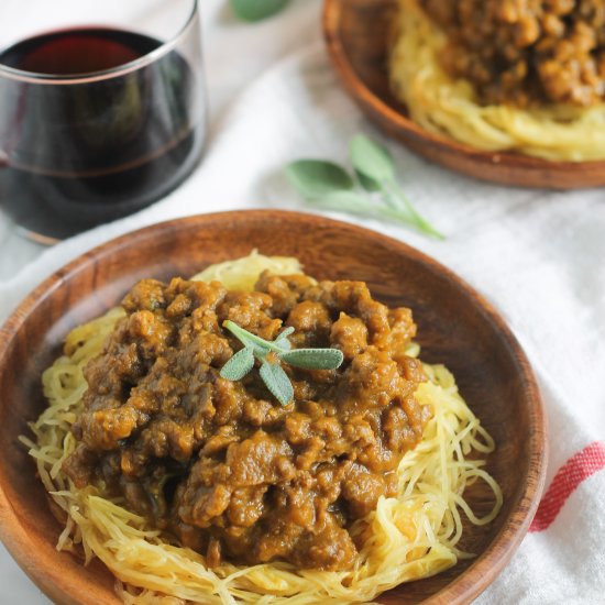 Pumpkin Bolognese