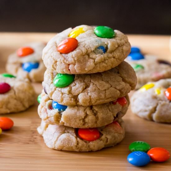 Soft and Chewy M&M Cookies