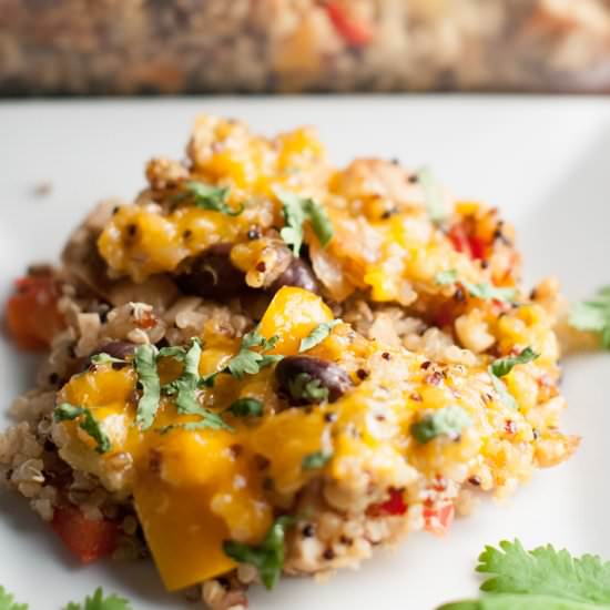 Quinoa Fajita Casserole