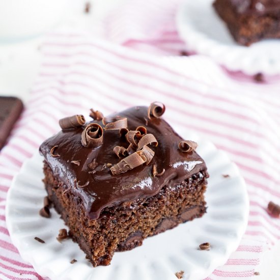 Simple Dark Chocolate Brownies