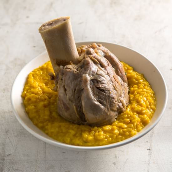 Veal shank & risotto Milanese