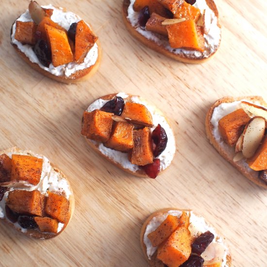 Roasted Butternut Squash Crostini