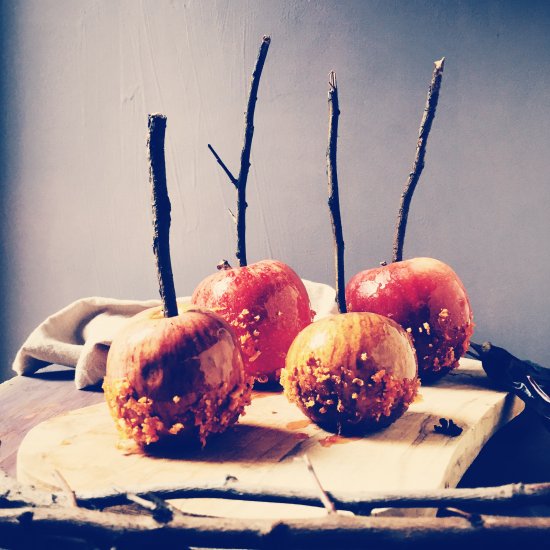 Spritz Caramel Apples