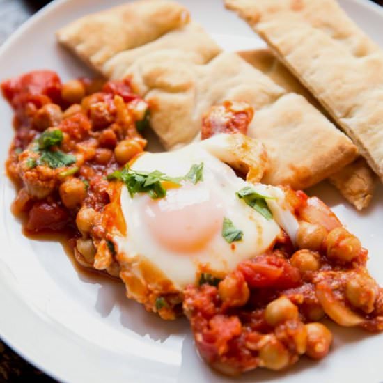 Poached Eggs in Tomato Sauce