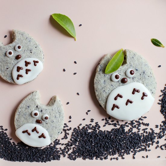 Black Sesame Shortbread