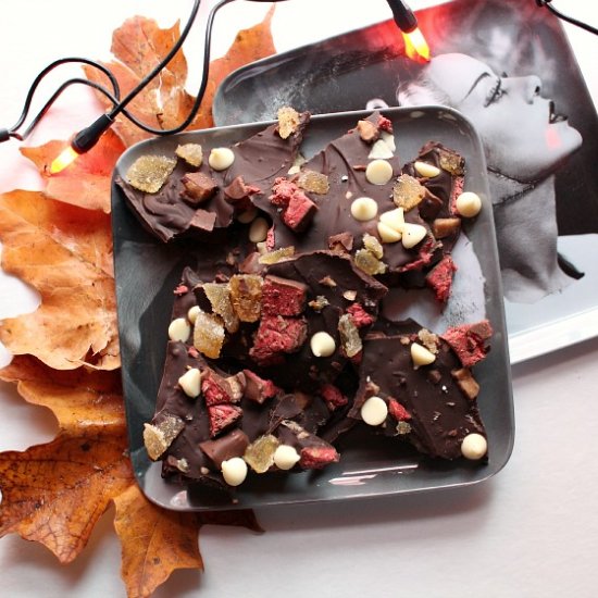 Crystallized Ginger Candy Bark