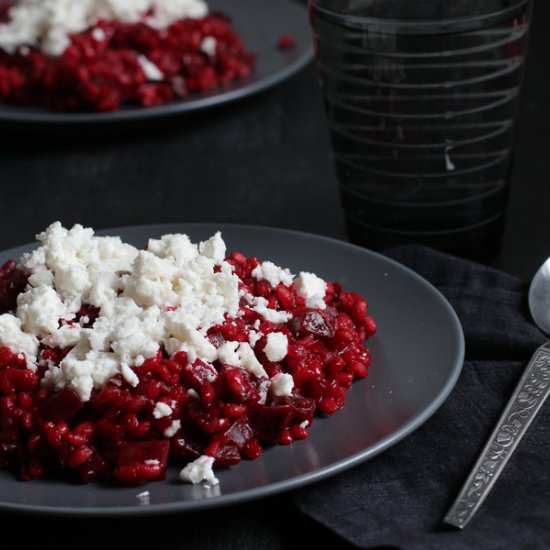 Beetroot Barley Risotto