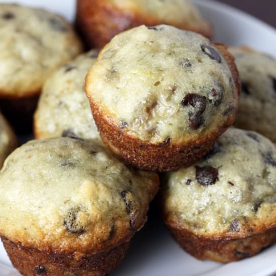 Banana Chocolate Chip Mini Muffins