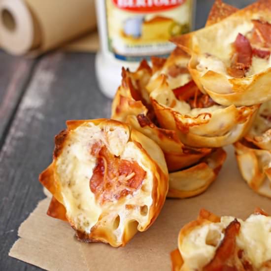 Bacon Alfredo Cheese Cups