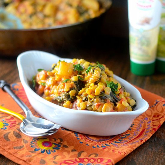 Indian Spiced Yellow Lentils