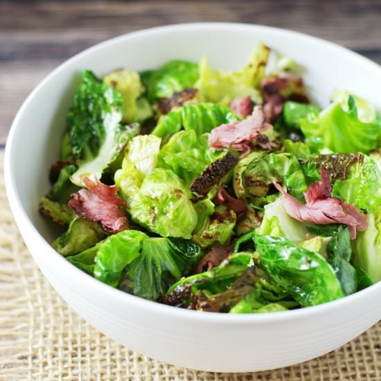 Brussels Sprouts with Pastrami