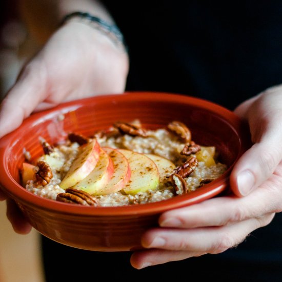 Apple & Miso Fall Spiced Oatmeal