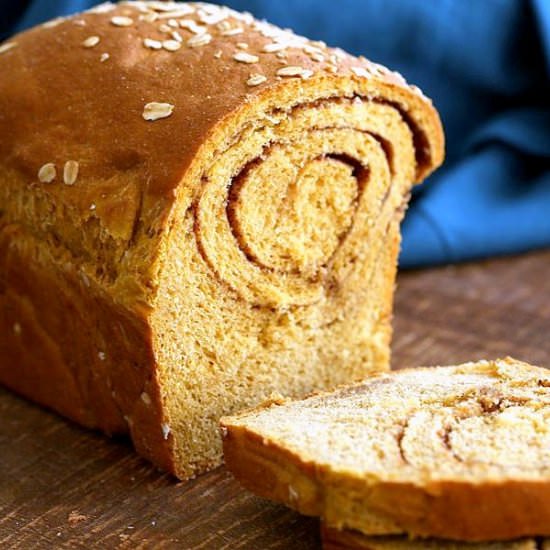 Pumpkin Cinnamon Swirl Bread