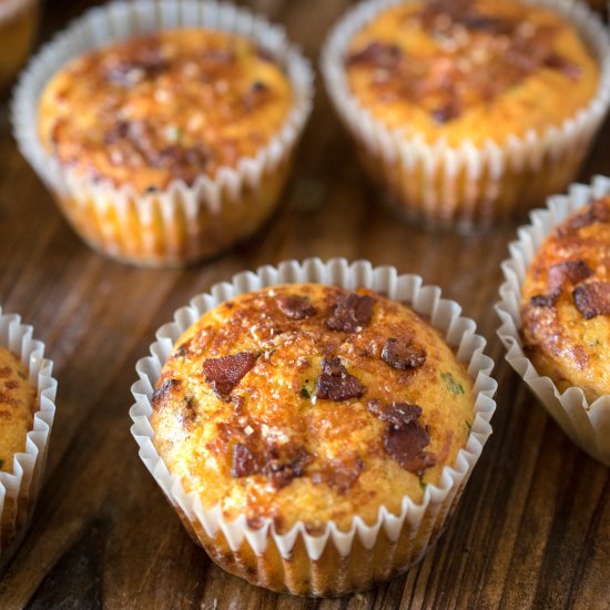 Bacon Cheddar Muffins