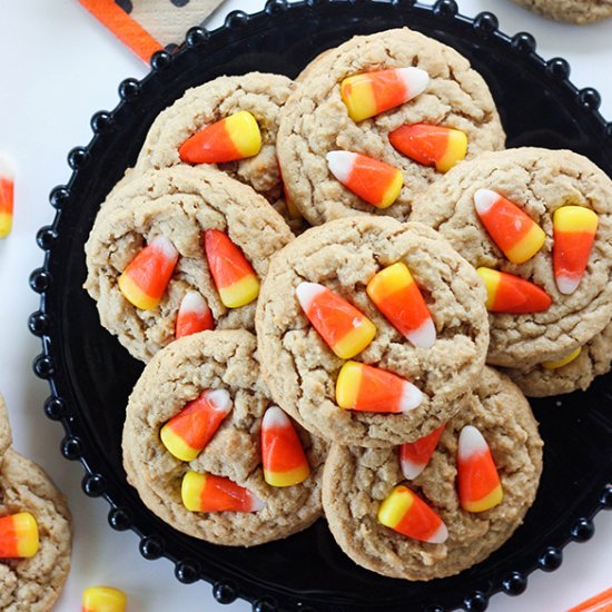 Peanut Butter and Candy Corn Cookies