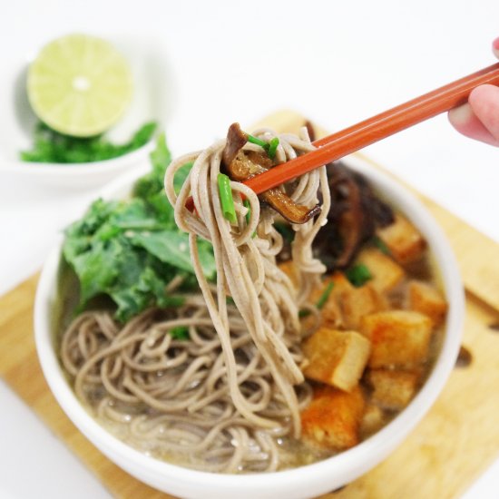 Soba Noodle with Shiitake Mushrooms